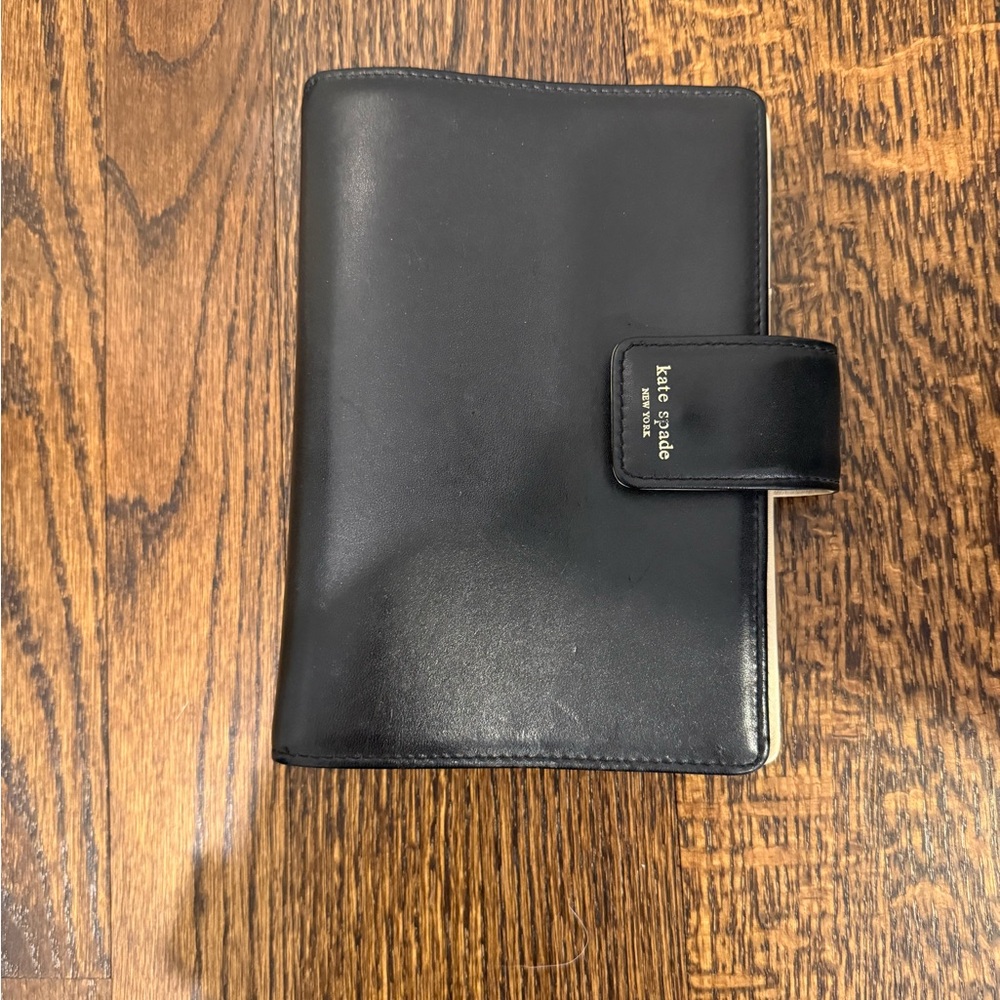 Kate Spade Black Leather Organizer